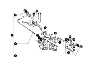 Spare Parts Handlebarparts / Brake Light Switch Vespa Primavera 50