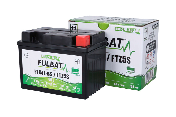 Gel Starterbatterie Fulbat 12 Volt 5 Ah 115x70x85mm