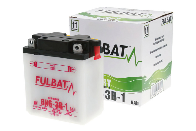Battery Fulbat 6V 6N6-3B-1 DRY (delivered with acid pack)