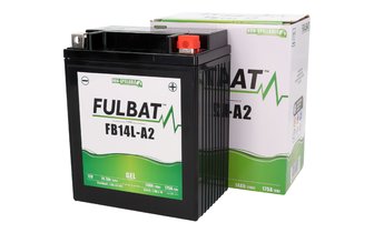 Batterie 12V - 14Ah Fulbat FB14L-A2 Gel sans entretien - prête à l'emploi