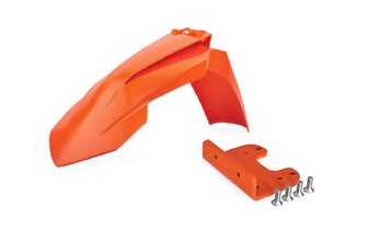 Front Mudguard Polisport Restyled orange with adapter KTM SX / EXC