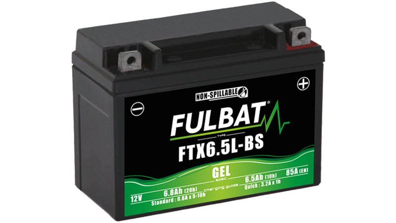 Batterie Moto GEL Fulbat FB5L-B / YB5L-B 12V 5,3Ah 65 Amps - Étanche Et Fiable