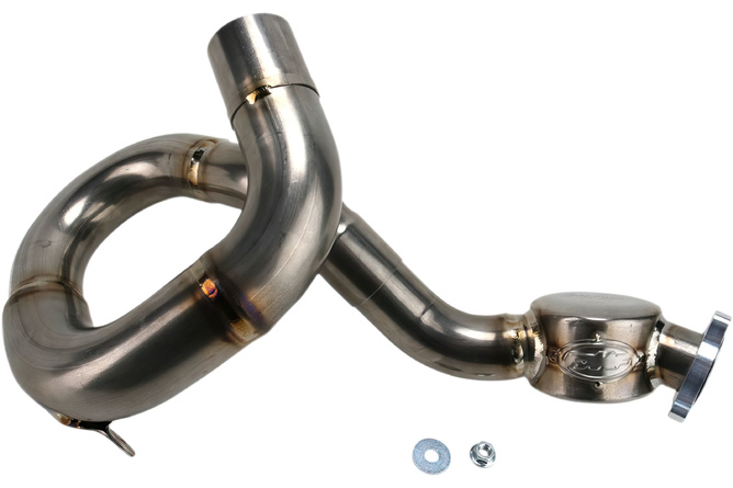 Exhaust Header Pipe + connecting piece FMF Megabomb stainless steel YZF 450