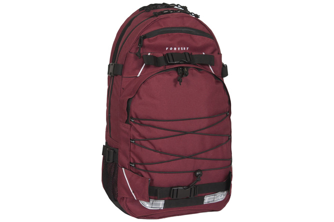Laptop Backpack Forvert Louis burgundy 25 L