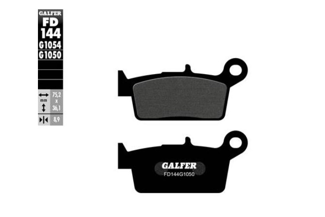 Brake Pads Galfer semi-metallic Peugeot SV 