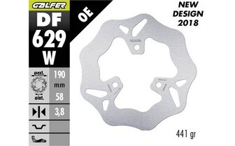 Bremsscheibe Wave Galfer 190mm Piaggio Typhoon / Aprilia SR