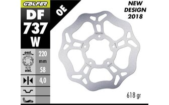 Bremsscheibe Wave Galfer 220mm Gilera Runner