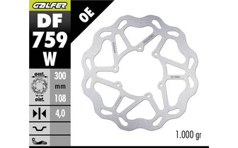 Brake Disc front Wave Galfer 300mm Rieju MRT Pro / Derbi DRD Pro