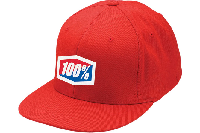 Gorra 100% Essential FLEX Rojo