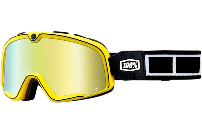 Goggles MX 100% Barstow BURNWORTH gold mirror lens