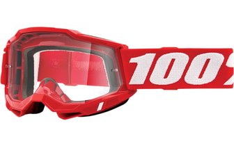 Gafas Motocross 100% Accuri 2 Vidrio Rojo Transparente