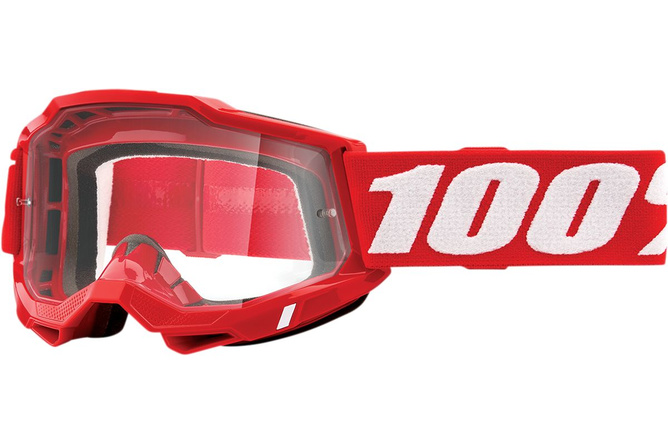 Goggles MX 100% Accuri 2 red clear