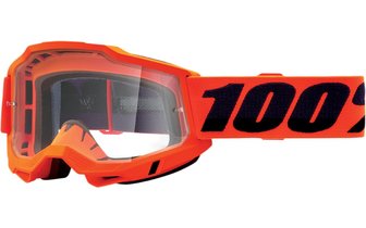 Gafas Motocross 100% Accuri 2 Vidrio Naranja Transparente