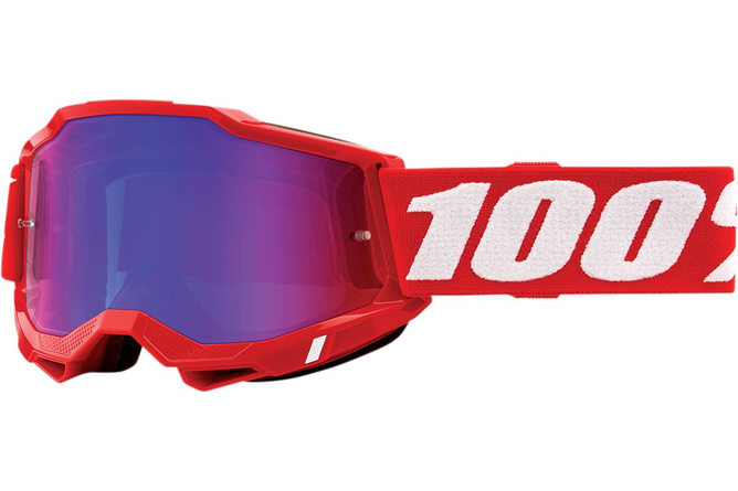Goggles MX 100% Accuri 2 red / blue mirror lens