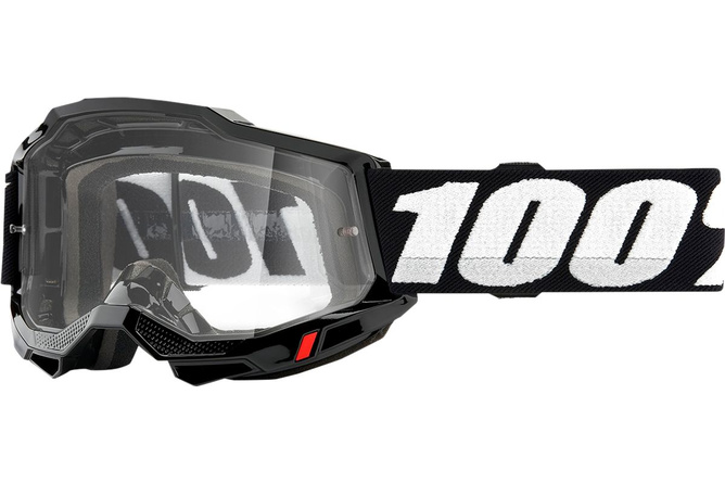 Gafas Motocross 100% Accuri 2 OTG Vidrio Negro Transparente