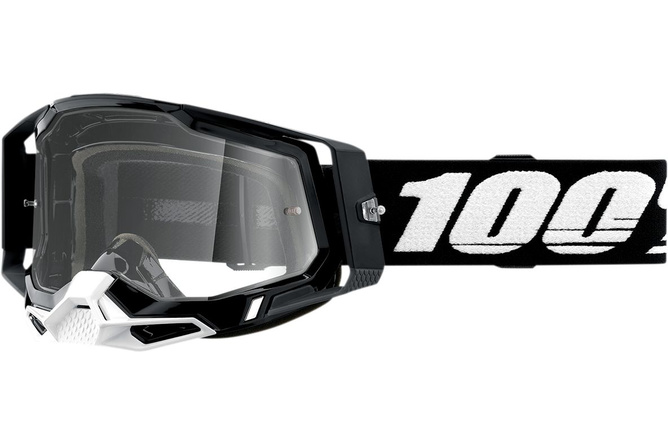 100% Crossbrille Racecraft 2 Schwarz klar