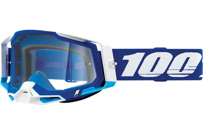 Gafas Motocross 100% Racecraft 2 Vidrio Azul Transparente