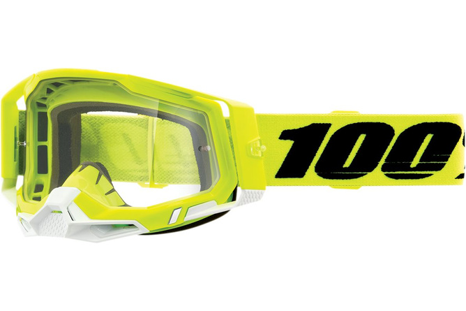 Gafas Motocross 100% Racecraft 2 Amarillo Vidrio Transparente