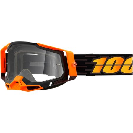 Maschera cross 100% Racecraft 2 COSTUME 2 trasparente