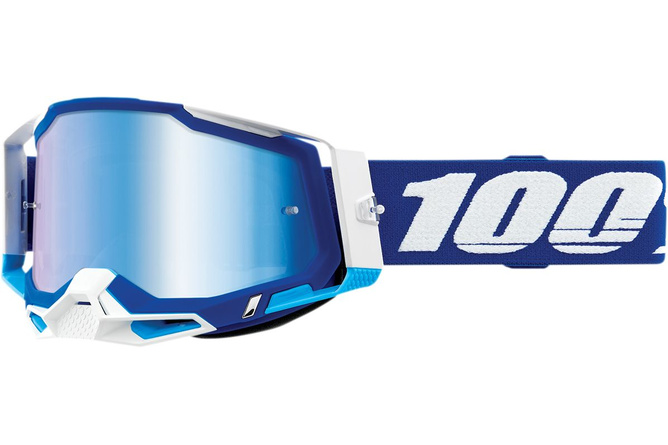 100% Crossbrille Racecraft 2 Blau Verspiegelt