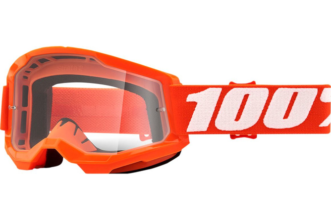 Goggles MX 100% Strata 2 orange clear