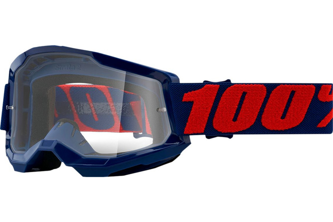 Gafas Motocross 100% Strata 2 MASEGO Vidrio Transparente