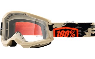 Gafas Motocross 100% Strata 2 KOMBAT Vidrio Transparente