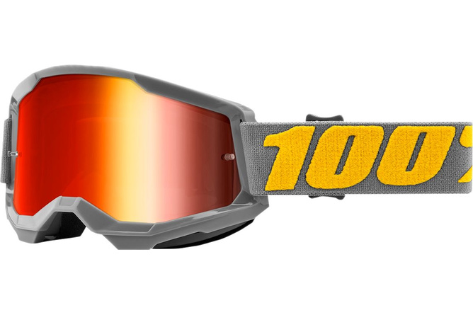 100% Crossbrille Strata 2 Grau Verspiegelt