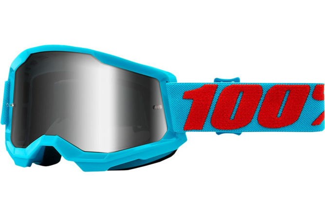 100% Crossbrille Strata 2 Blau Verspiegelt