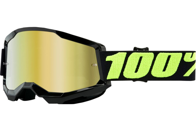 Goggles MX 100% Strata 2 UPSOL gold mirror lens