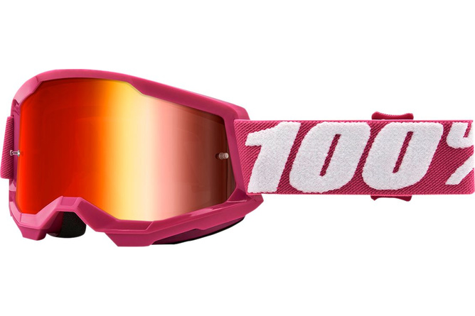 Goggles MX 100% Strata 2 Y FLETCHER M red