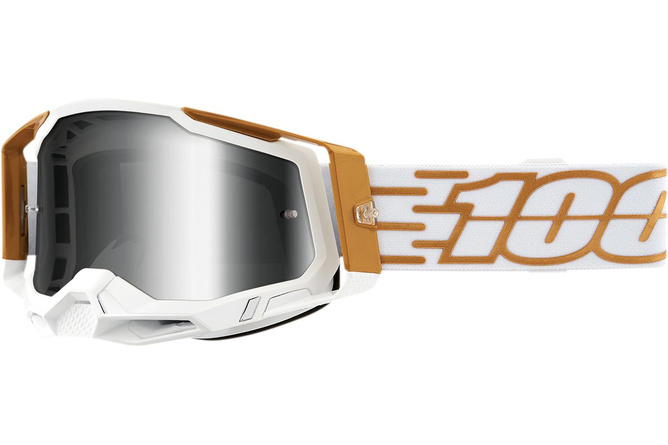 Goggles MX 100% Racecraft 2 MAYFAIR silver mirror lens