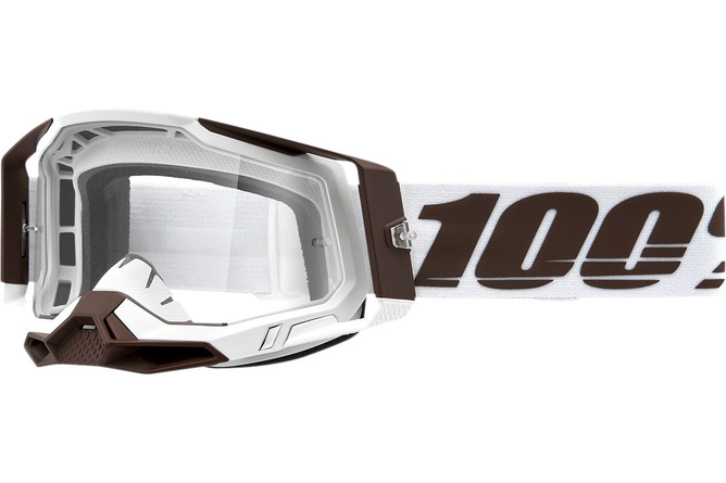 Goggles MX 100% Racecraft 2 Snowbird clear