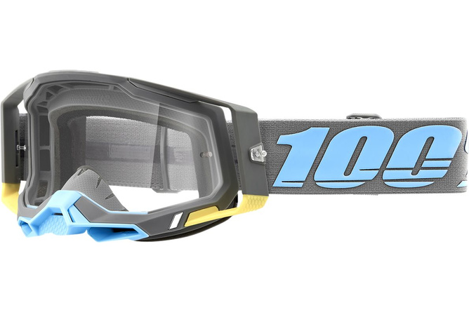 100% Crossbrille Racecraft 2 Grau klar