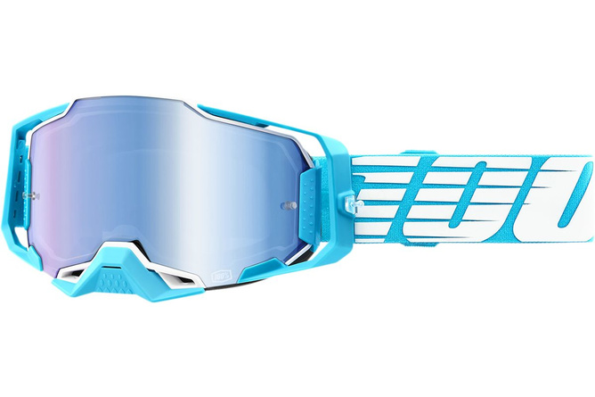 Goggles MX 100% Armega Oversized Deep Sky blue mirror lens