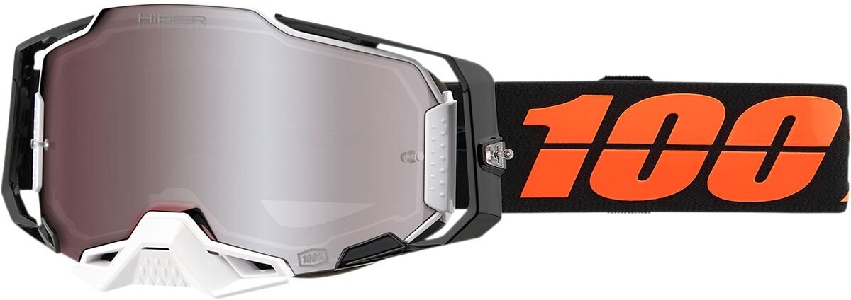Goggles MX 100% Armega blacktail HiPER® silver mirror lens | MAXISCOOT