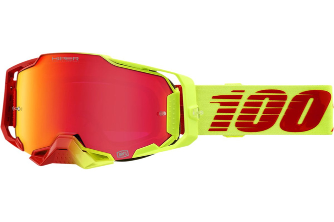 Gafas Motocross 100% Armega Solaris Hiper® Vidrio Rojo Espejado
