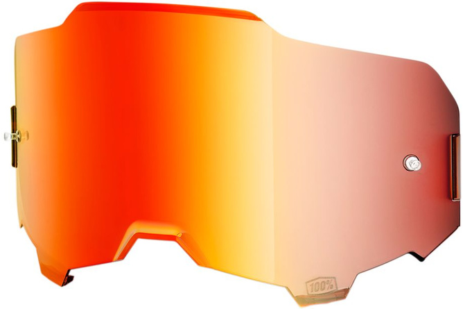 Cristal de Repuesto Gafas Off-Road 100% Armega Rojo Espejado