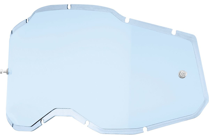 Cristal de Repuesto Gafas Off-Road 100% Racecraft 2 / Accuri 2 / Strata 2 Inyectado Azul