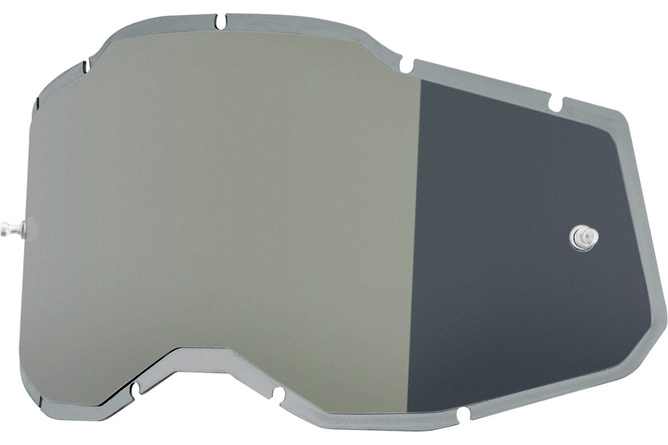 Lens 100% Racecraft 2 / Accuri 2 / Strata 2 injected silver mirror lens