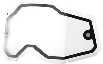 Cristal de Repuesto Gafas Off-Road Doble 100% Racecraft 2 / Accuri 2 / Strata 2 Transparente