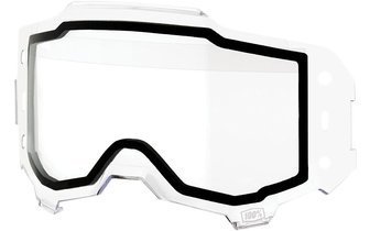 Cristal de Repuesto Gafas Off-Road Doble 100% Armega Forecast Transparente