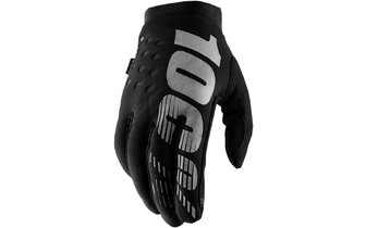 Guantes 100% Mujer Brisker Negro / Gris