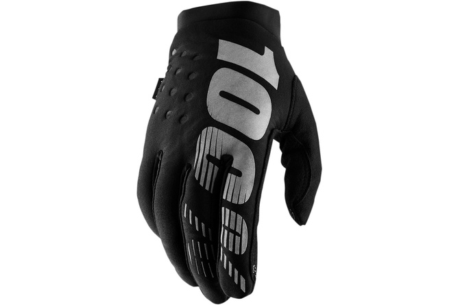 Guantes 100% Mujer Brisker Negro / Gris
