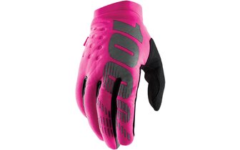 Handschuhe 100% Damen Brisker rosa / schwarz