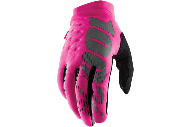 Gloves 100% Women Brisker pink / black