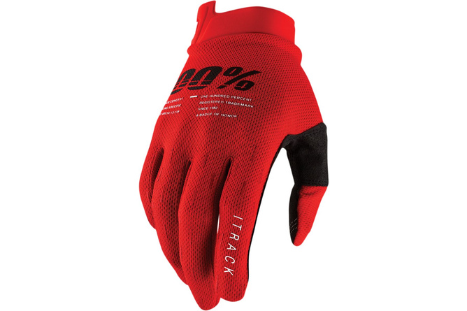 Gloves 100% iTRACK red