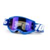 Gafas Motocross 100% Strata 2 Azul / Vidrio Azul Espejo