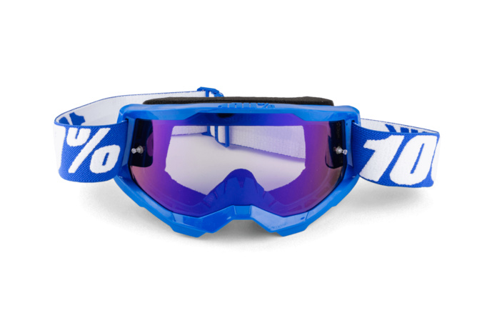 Goggles MX 100% Strata 2 blue / blue mirror lens