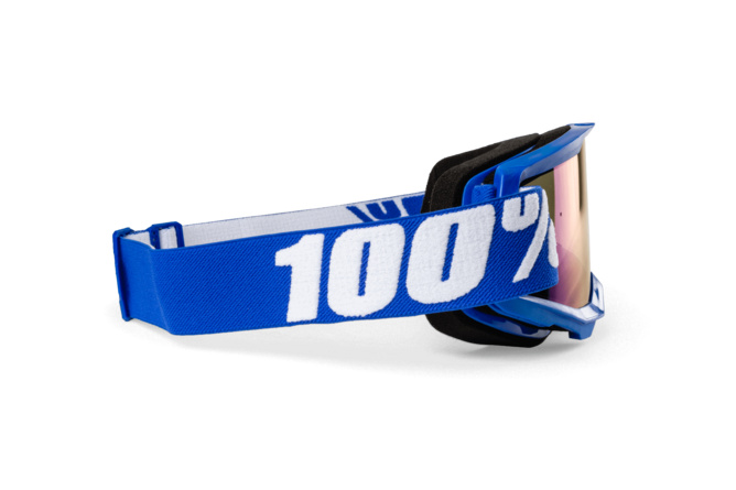 Maschera cross 100% Strata 2 blu / specchio blu